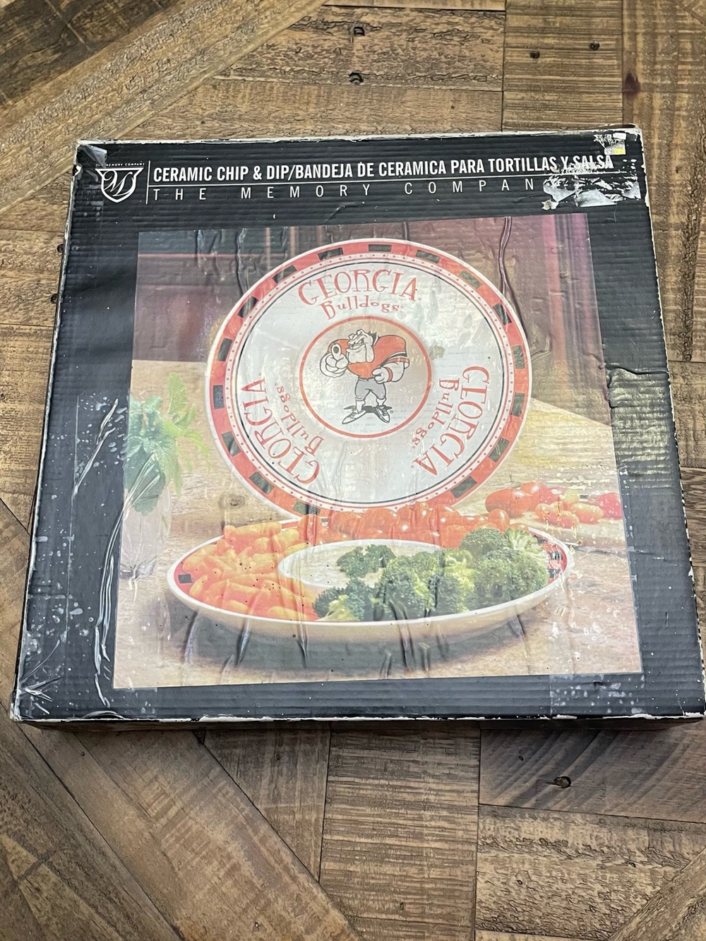 University of Georgia Bulldogs Ceramic Chip and Dip Plate